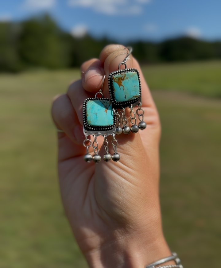 Translation missing: en.Kingman Turquoise Earrings