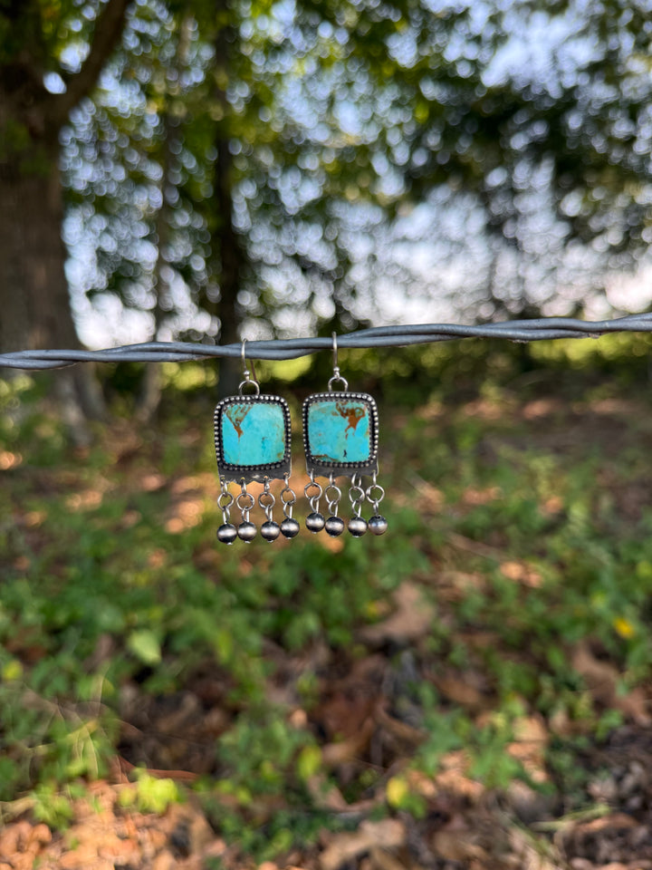 Translation missing: en.Kingman Turquoise Earrings